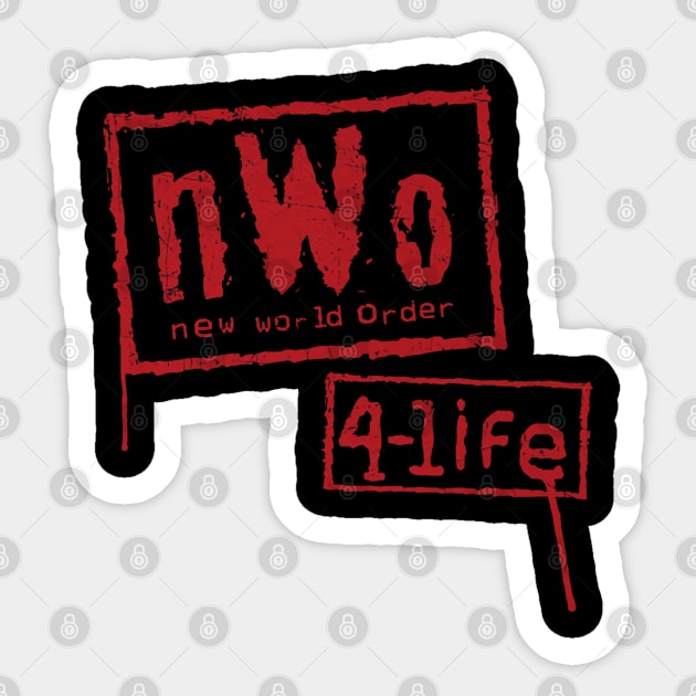 nWo 4-Life Red Sticker by MunMun_Design